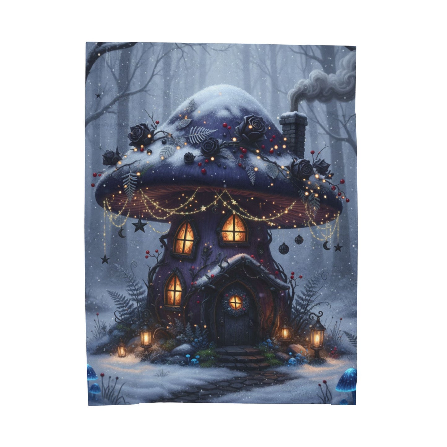 Blanket Throw Christmas Fairy House Plush