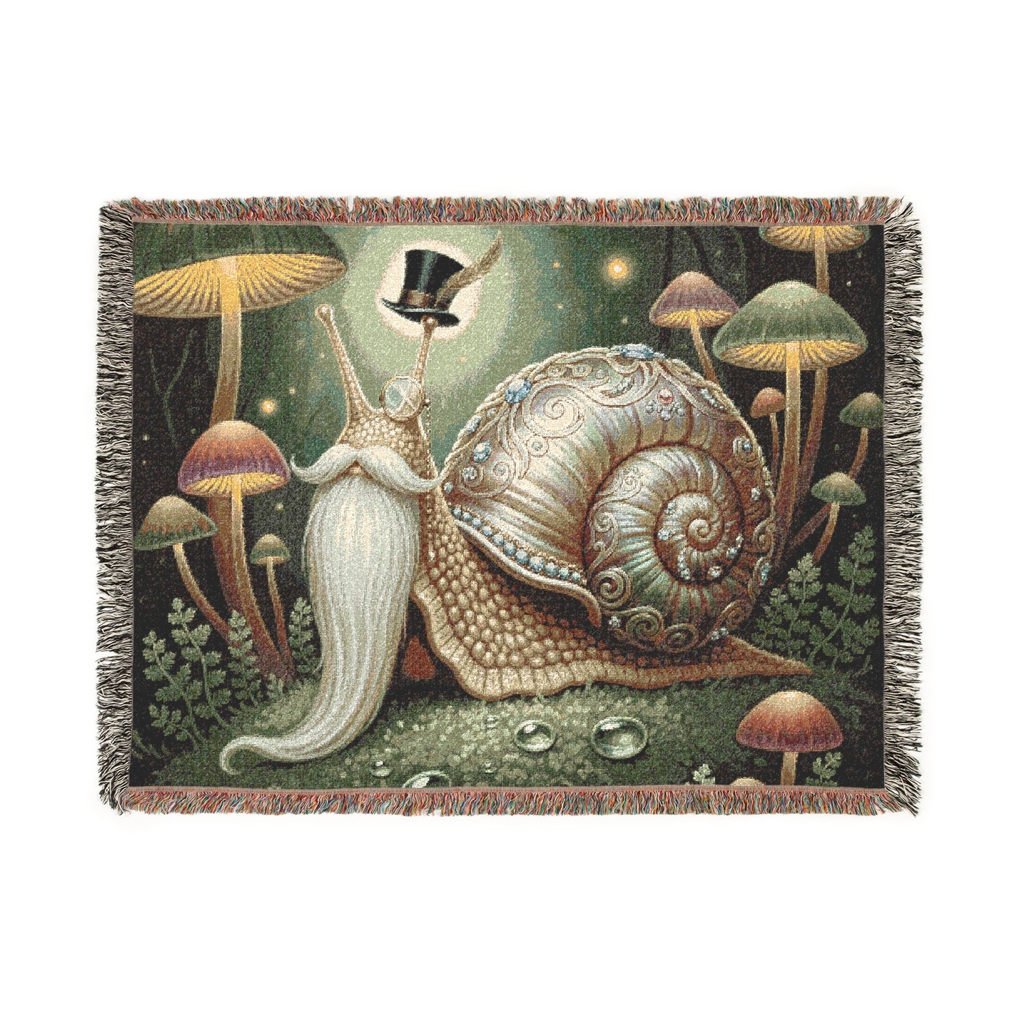 Blanket Throw Wise Snail Woven