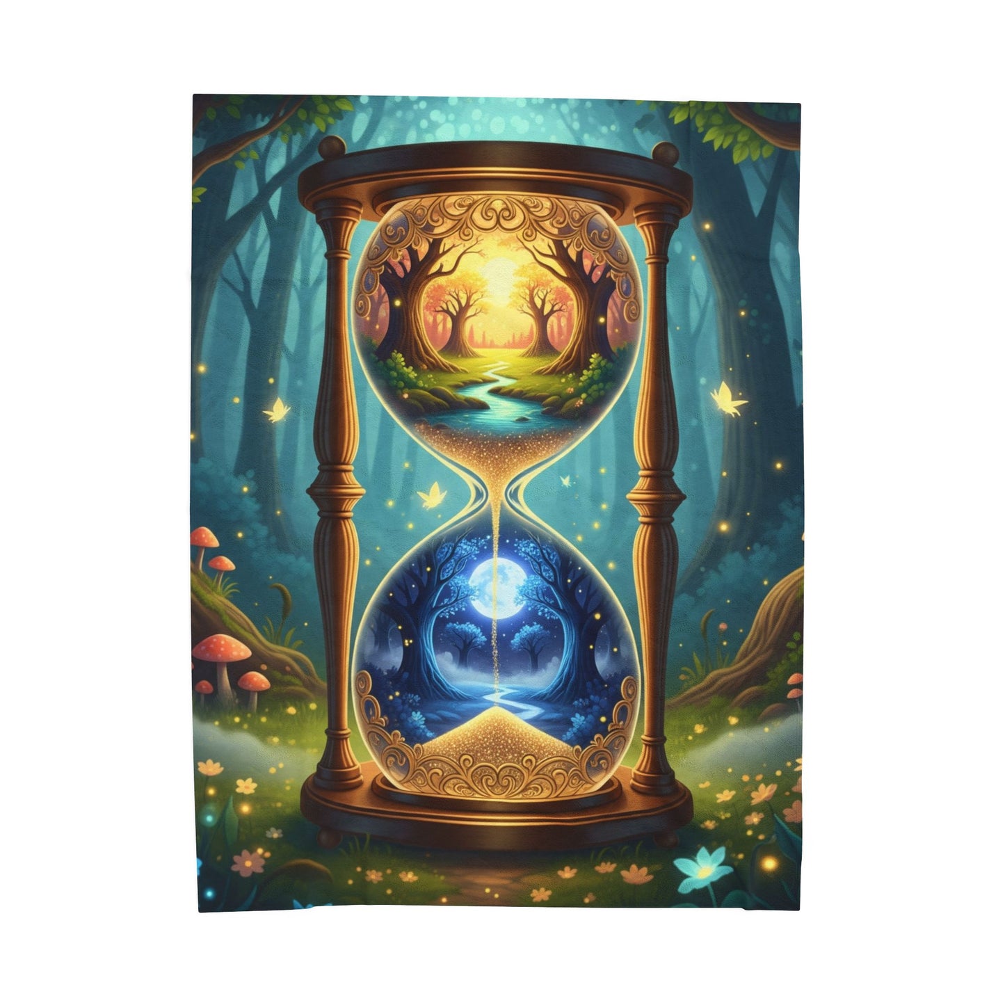 Blanket Throw Hourglass Plush