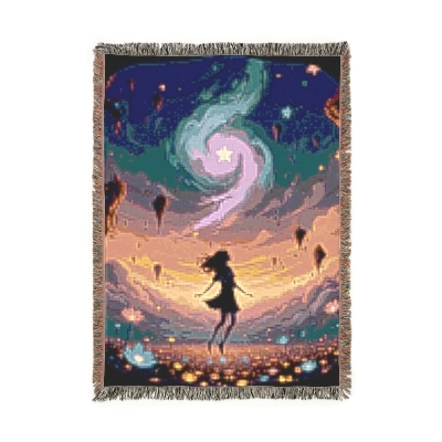 Blanket Graphic Cover DREAM COSMOS Comfort Shirt Gift for Teen Holiday Gift for Christmas Fantasy Geek Mythical Cottage core Vintage |