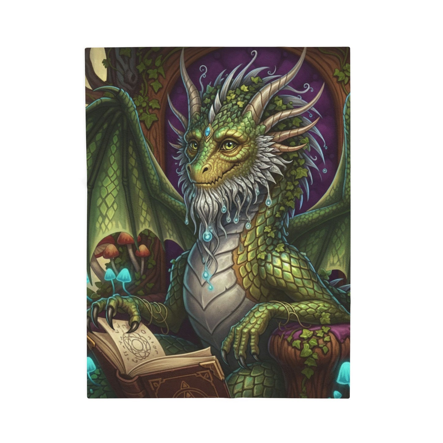 Blanket Throw Wise Dragon Plush