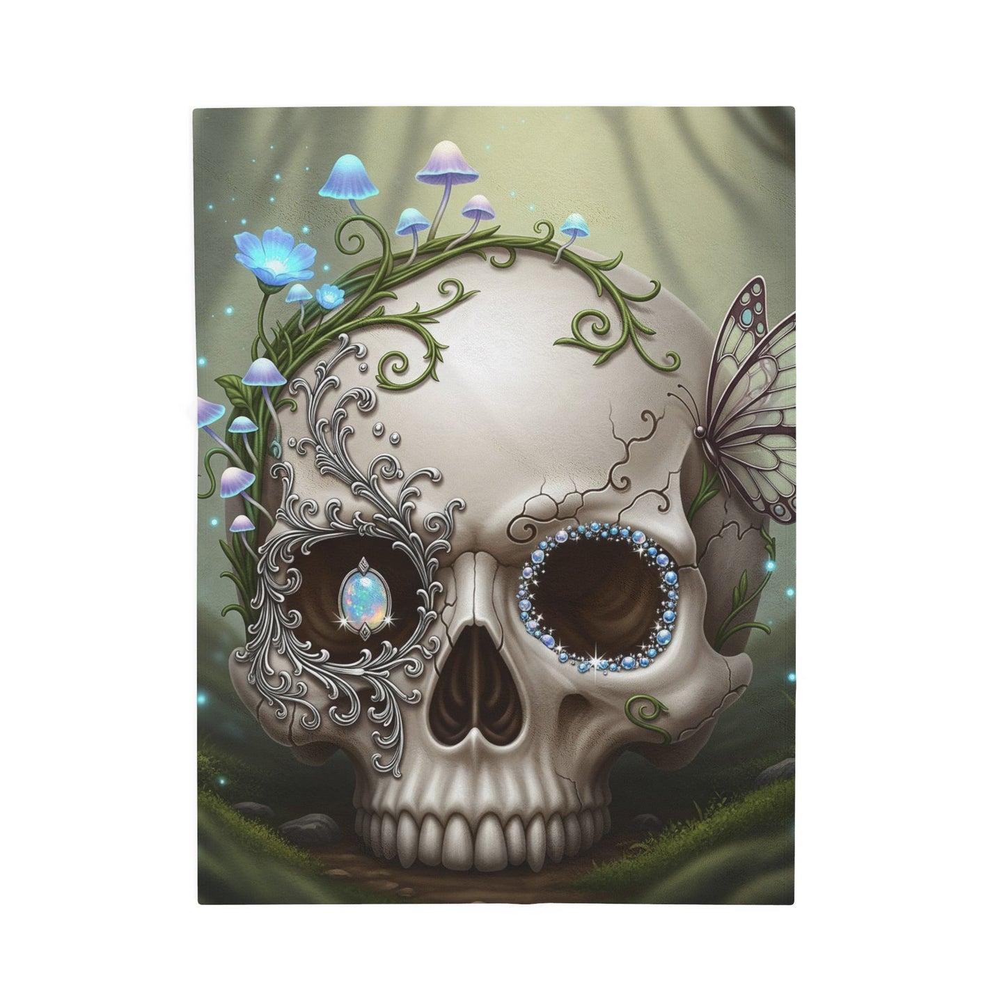 Blanket Throw Skull Plush