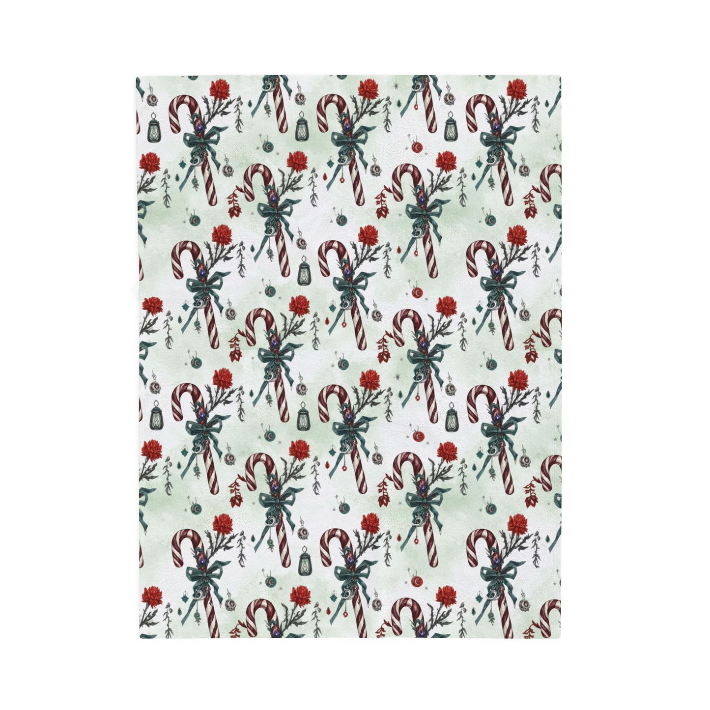 Blanket Throw Candy Cane Plush