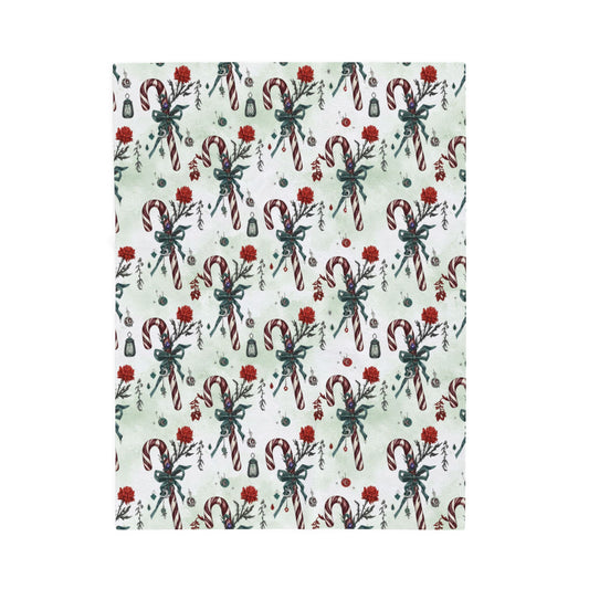 Blanket Throw Candy Cane Plush