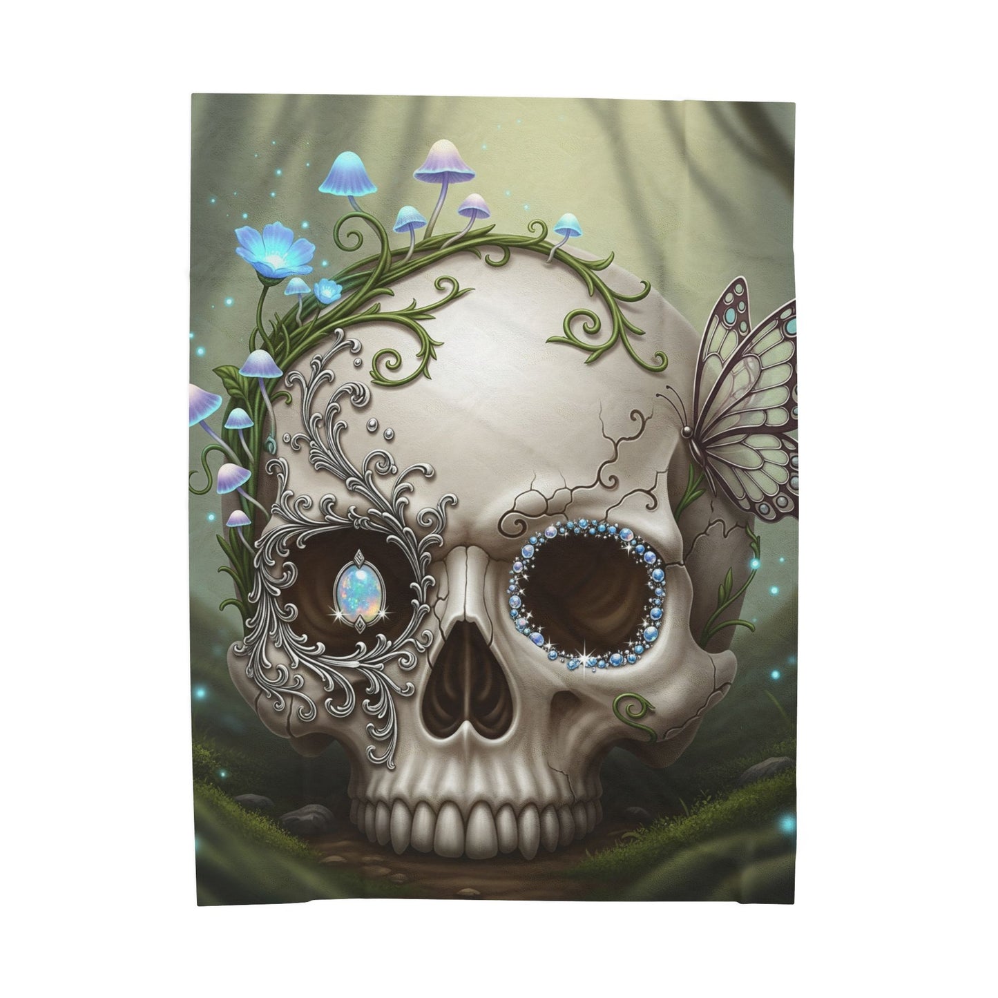 Blanket Throw Skull Plush