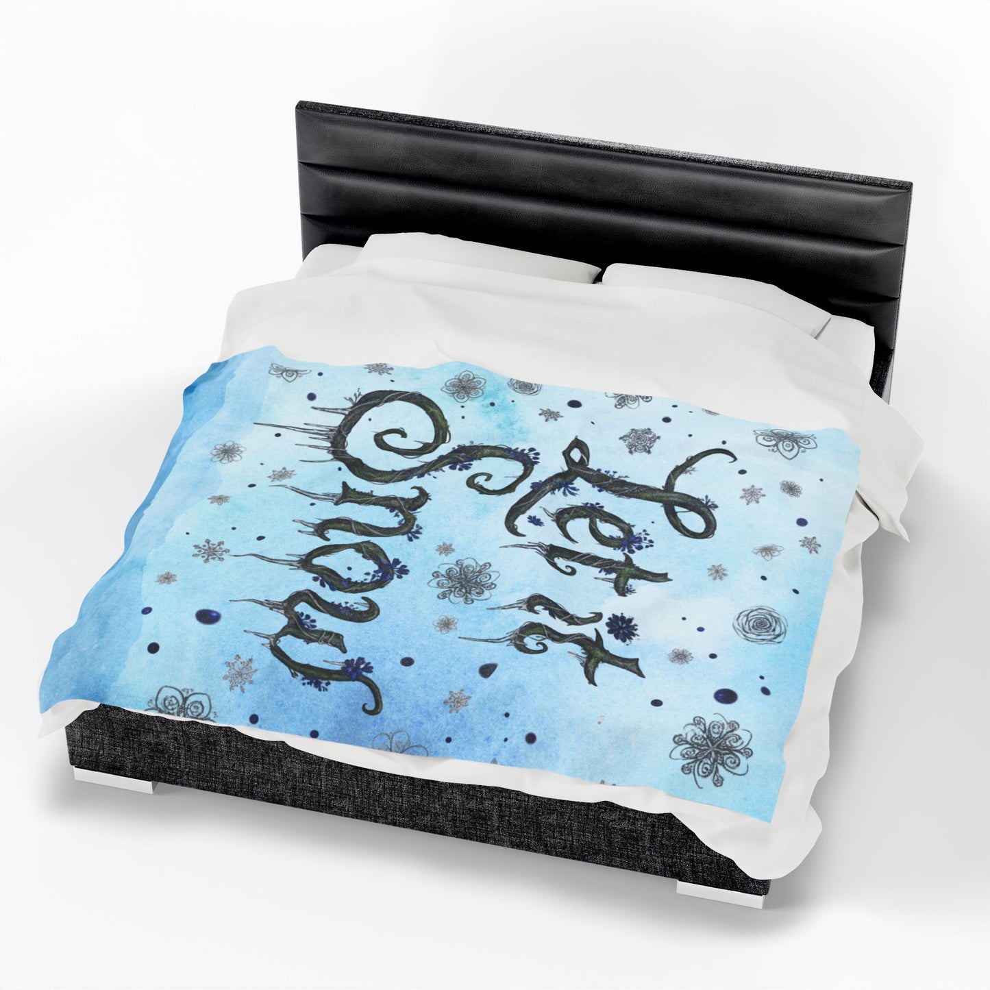 Blanket Throw Let It Snow Plush