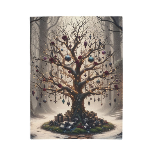 Blanket Throw Christmas Oak Tree Plush