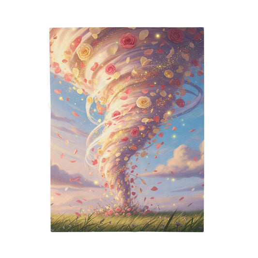 Blanket Throw Rose Tornado Plush
