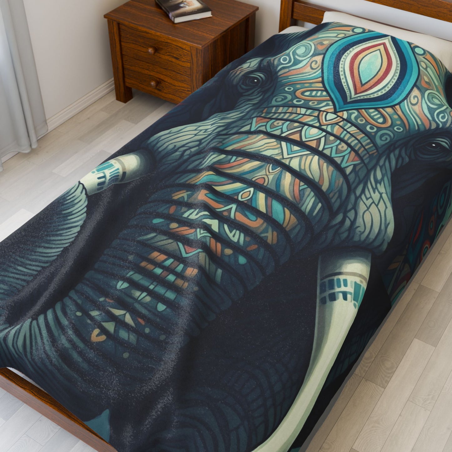 Blanket Throw Elephant Plush