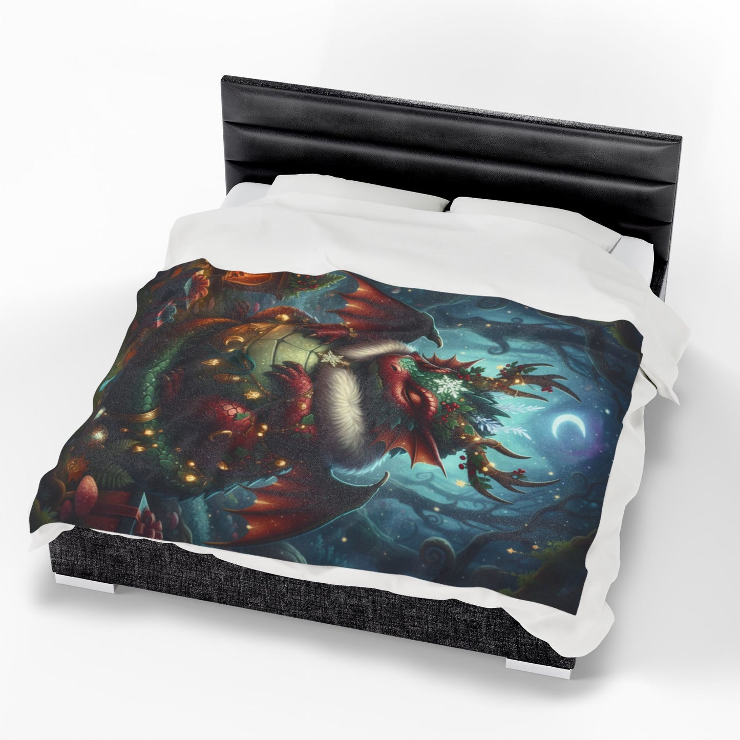 Blanket Throw Christmas Dragon Plush