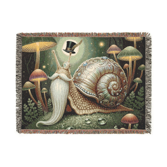 Blanket Throw Wise Snail Woven