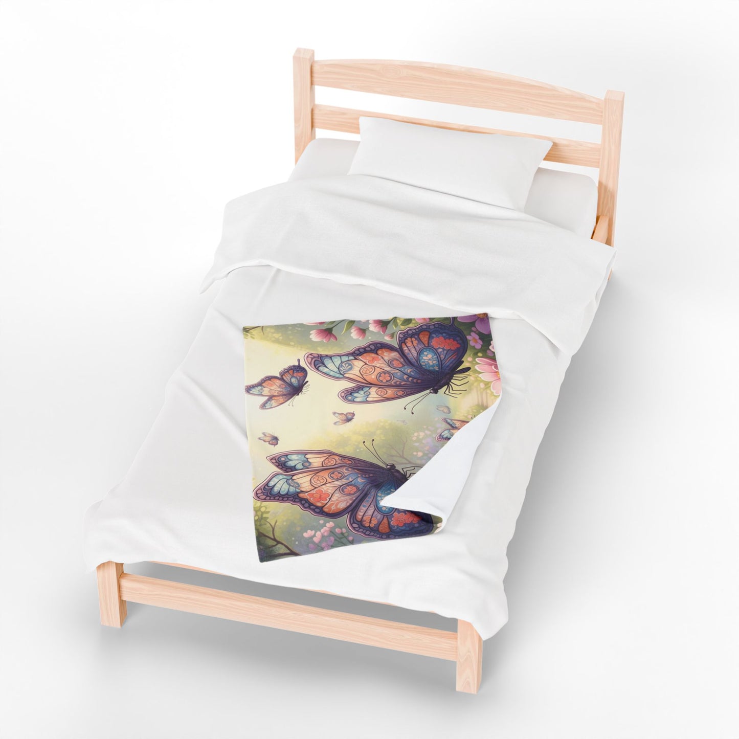 Blanket Throw Butterflies Plush