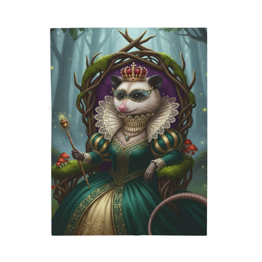 Blanket Throw Opossum Queen Plush