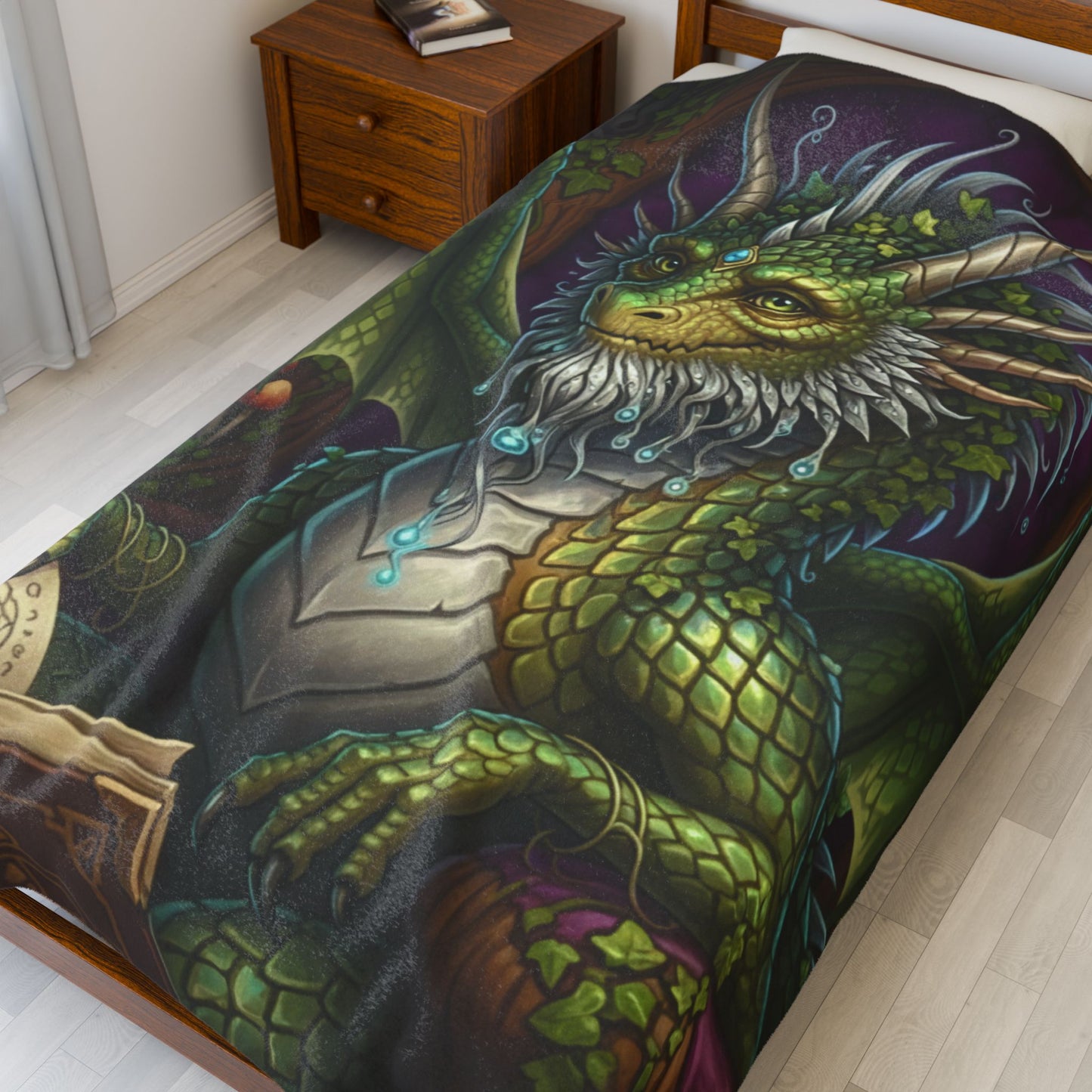 Blanket Throw Wise Dragon Plush