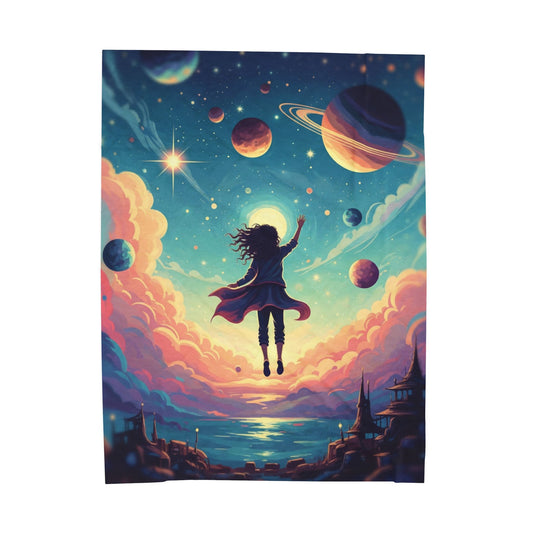 Blanket Throw Dream Planets Plush