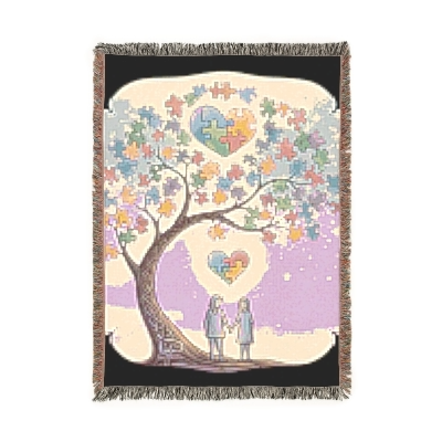 Blanket Graphic Cover AUTISM AWARENESS TREE Comfort Shirt Gift for Teen Holiday Gift for Christmas Fantasy Geek Mythical Cottage core Vintage |