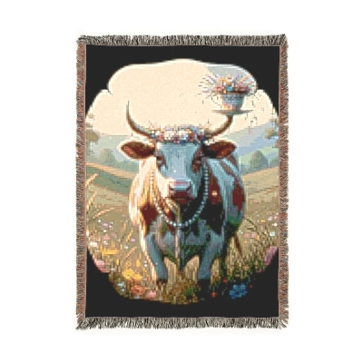 Blanket Graphic Cover FARM COW Comfort Shirt Gift for Teen Holiday Gift for Christmas Fantasy Geek Mythical Cottage core Vintage |