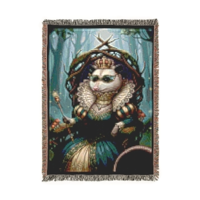 Blanket Tapestry Opossum Queen Woven
