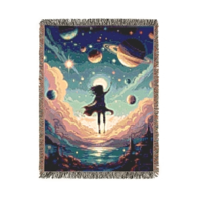 Blanket Throw Dream Planets Woven
