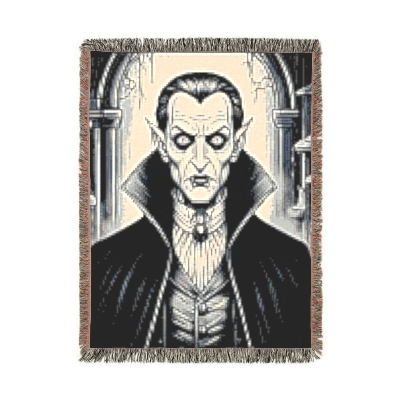 Blanket Throw Halloween Vampire Woven