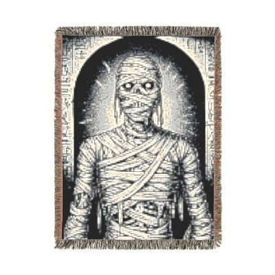Blanket Throw Halloween Mummy Woven