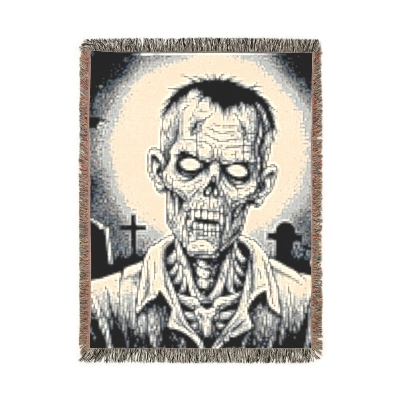 Blanket Throw Halloween Zombie Woven