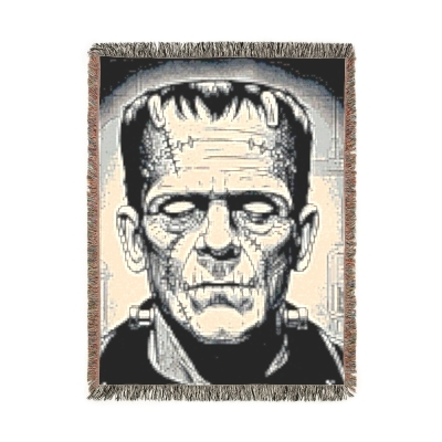 Blanket Throw Halloween Frankenstein's Monster Woven