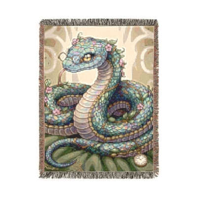 Blanket Throw Snake Woven