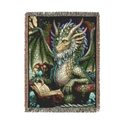 Blanket Throw Wise Dragon Woven