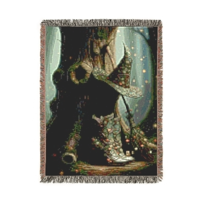 Blanket Throw Witches' Tree Woven