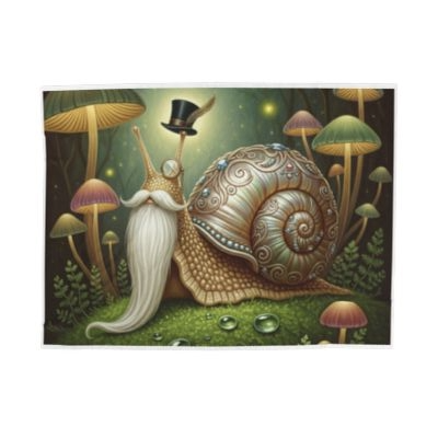 Blanket Throw Wise Snail Plush