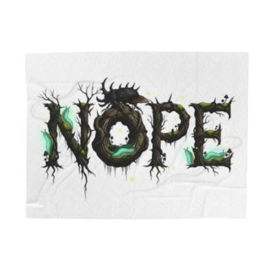 Blanket Throw Nope Plush