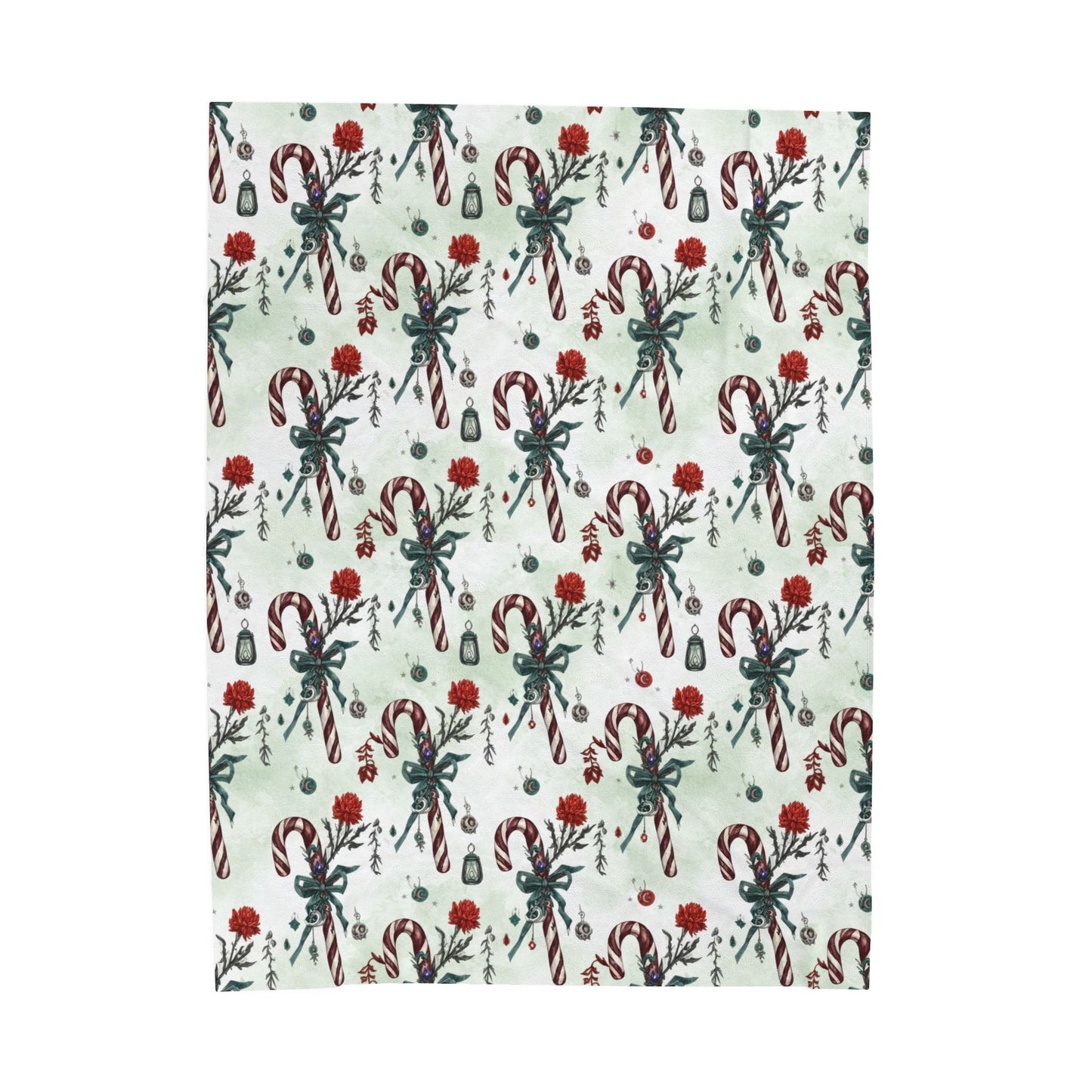 Blanket Throw Candy Cane Plush