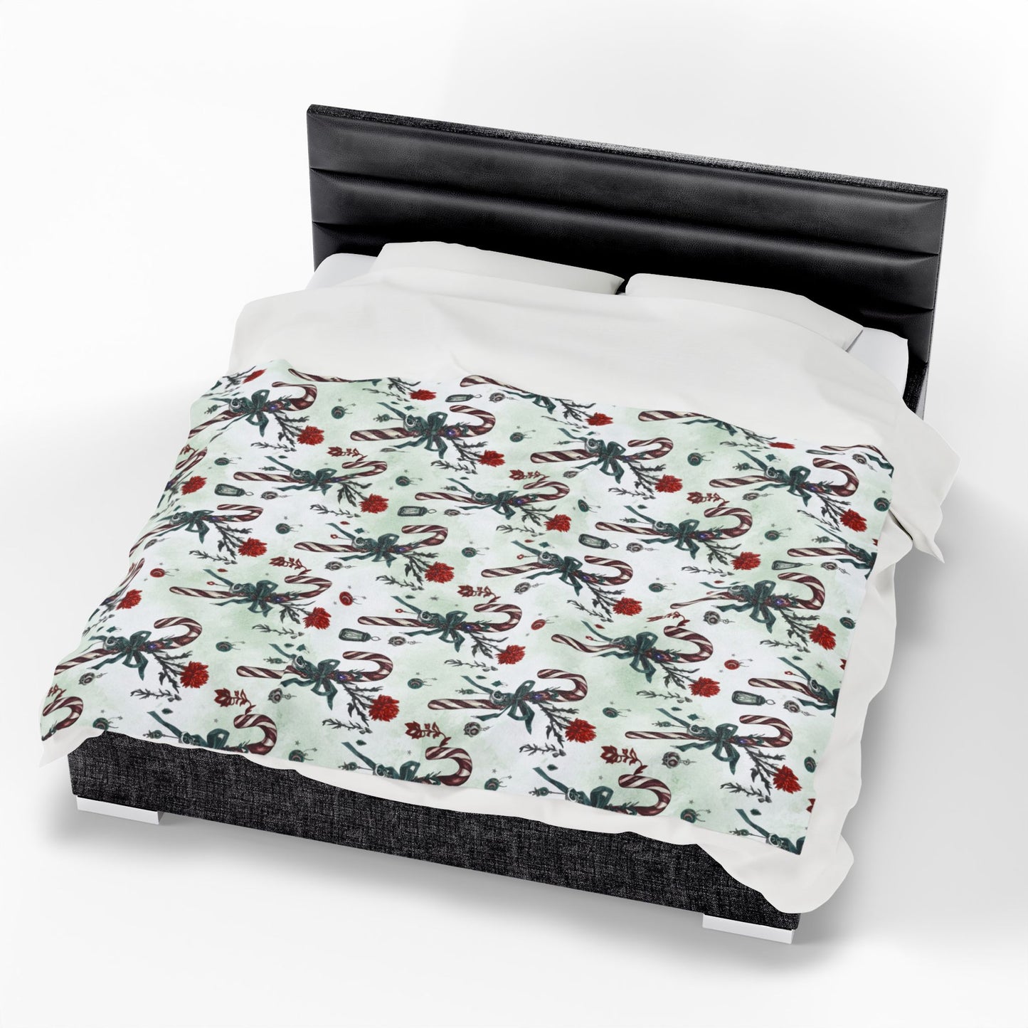 Blanket Throw Candy Cane Plush