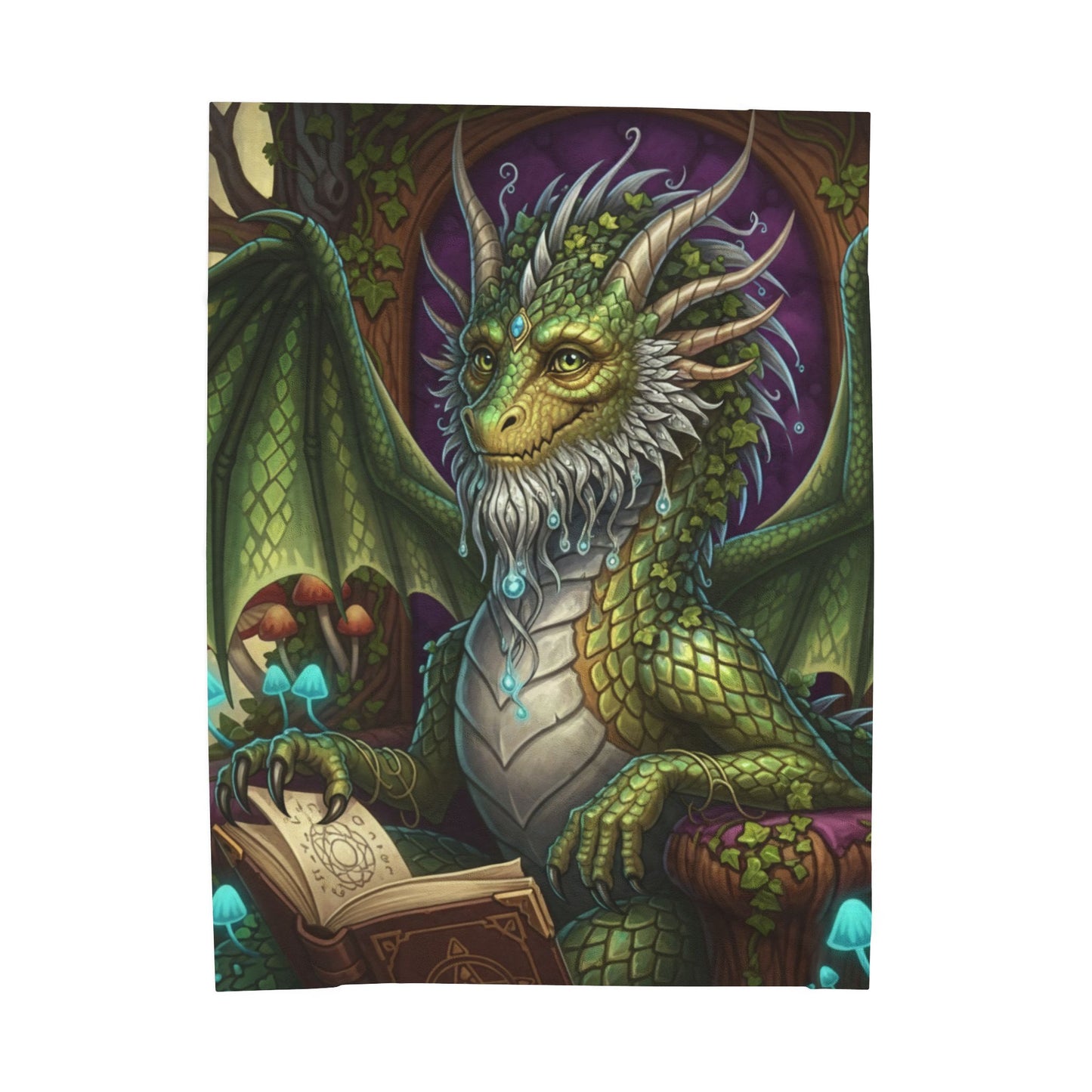 Blanket Throw Wise Dragon Plush