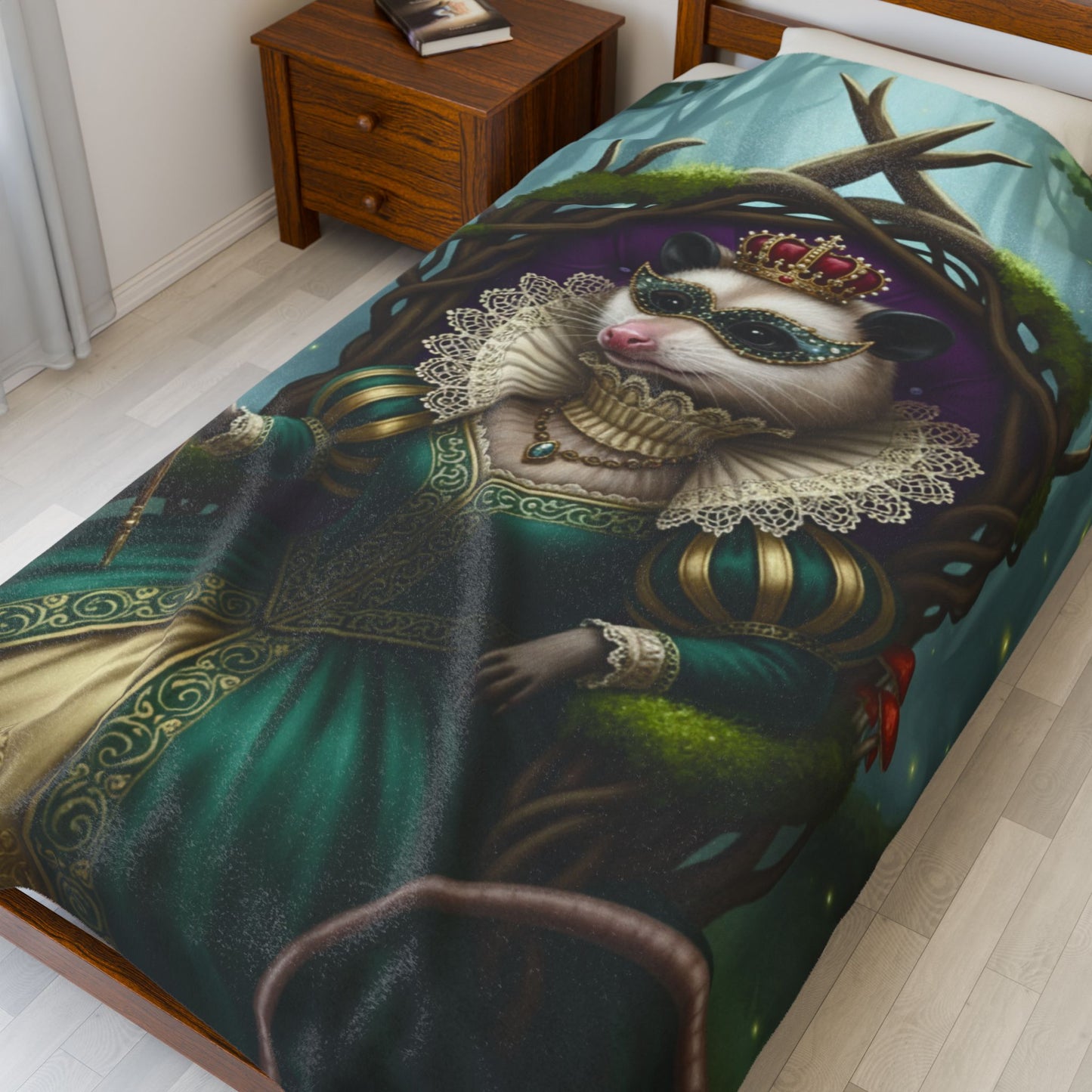 Blanket Throw Opossum Queen Plush