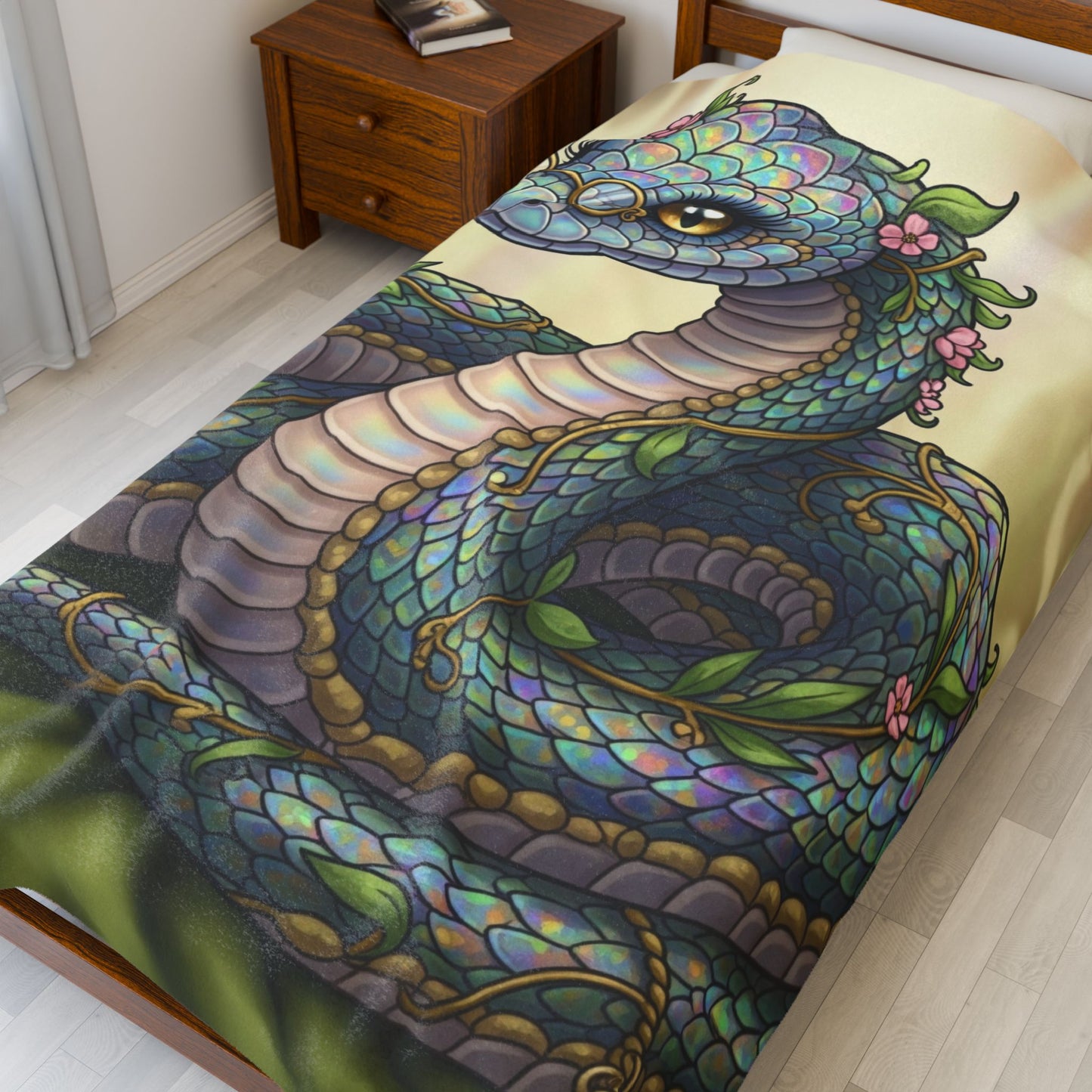 Blanket Throw Fancy Snake Plush