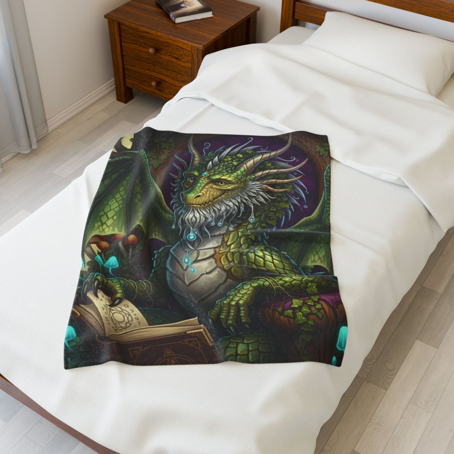 Blanket Throw Wise Dragon Plush