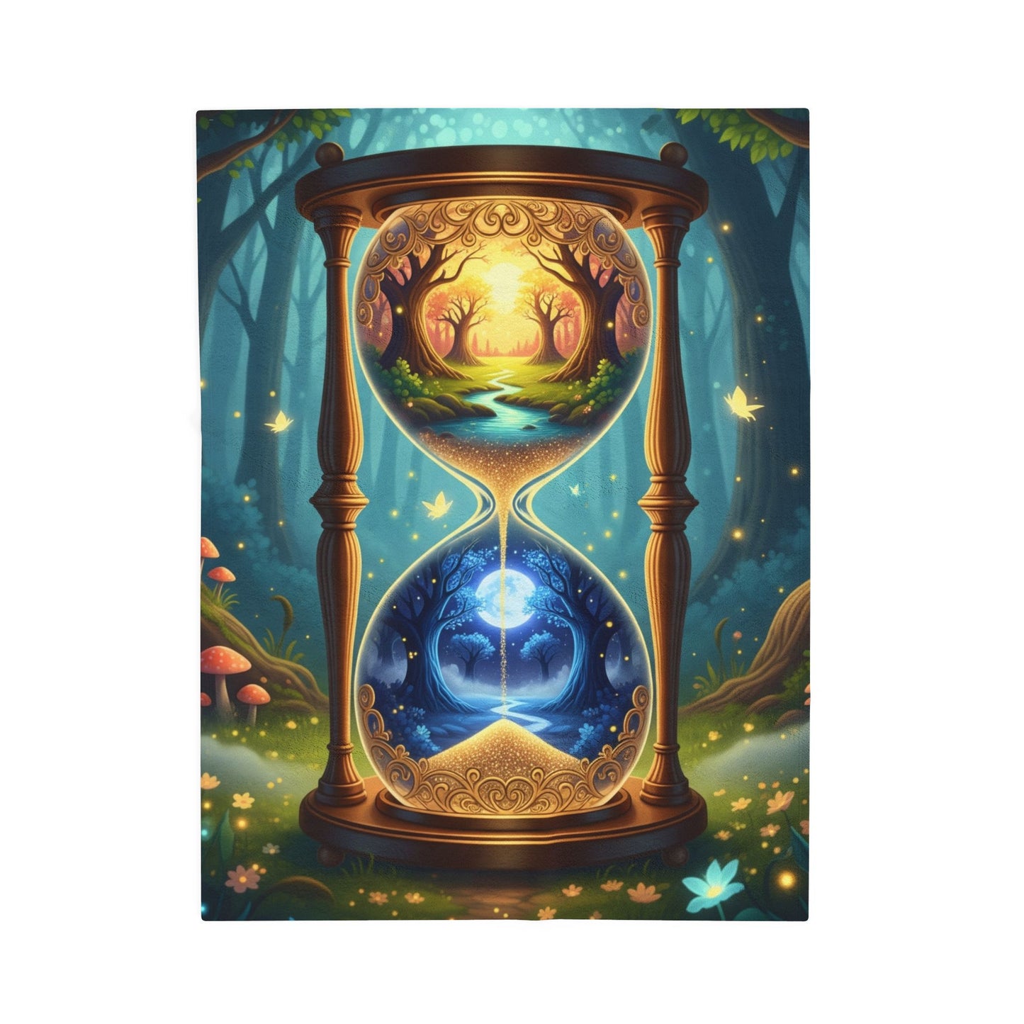 Blanket Throw Hourglass Plush