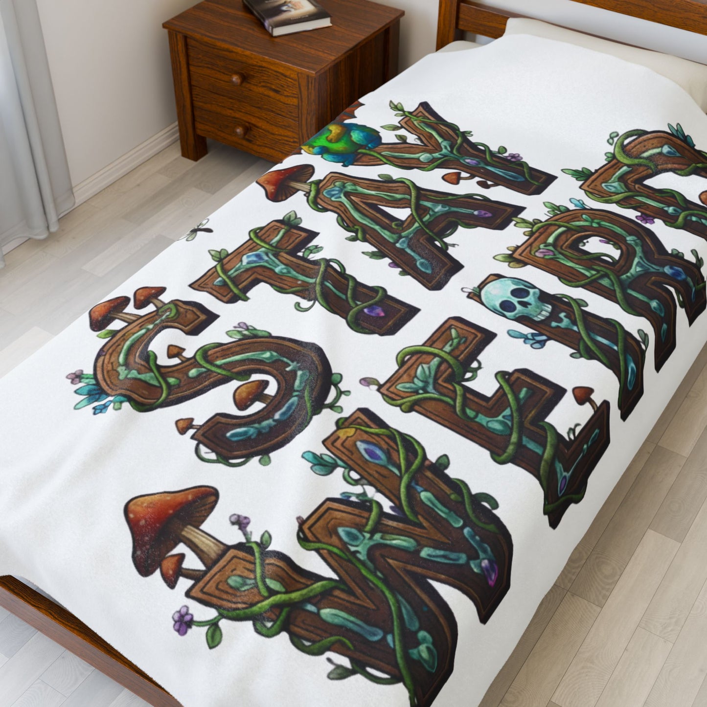 Blanket Throw Stay Weird Plush