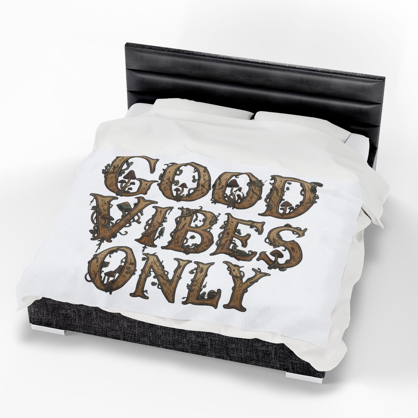 Blanket Throw Good Vibes Only Plush