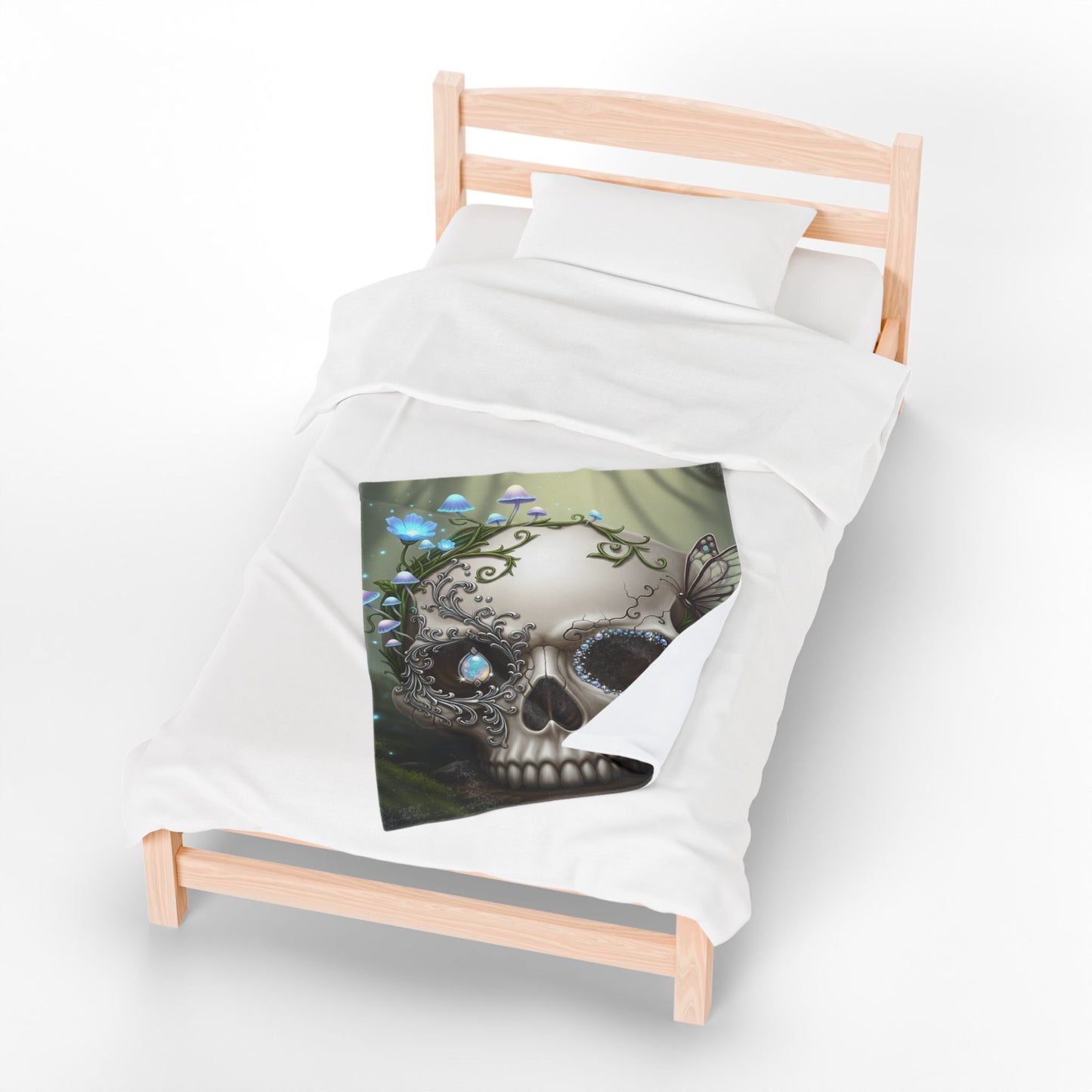 Blanket Throw Skull Plush