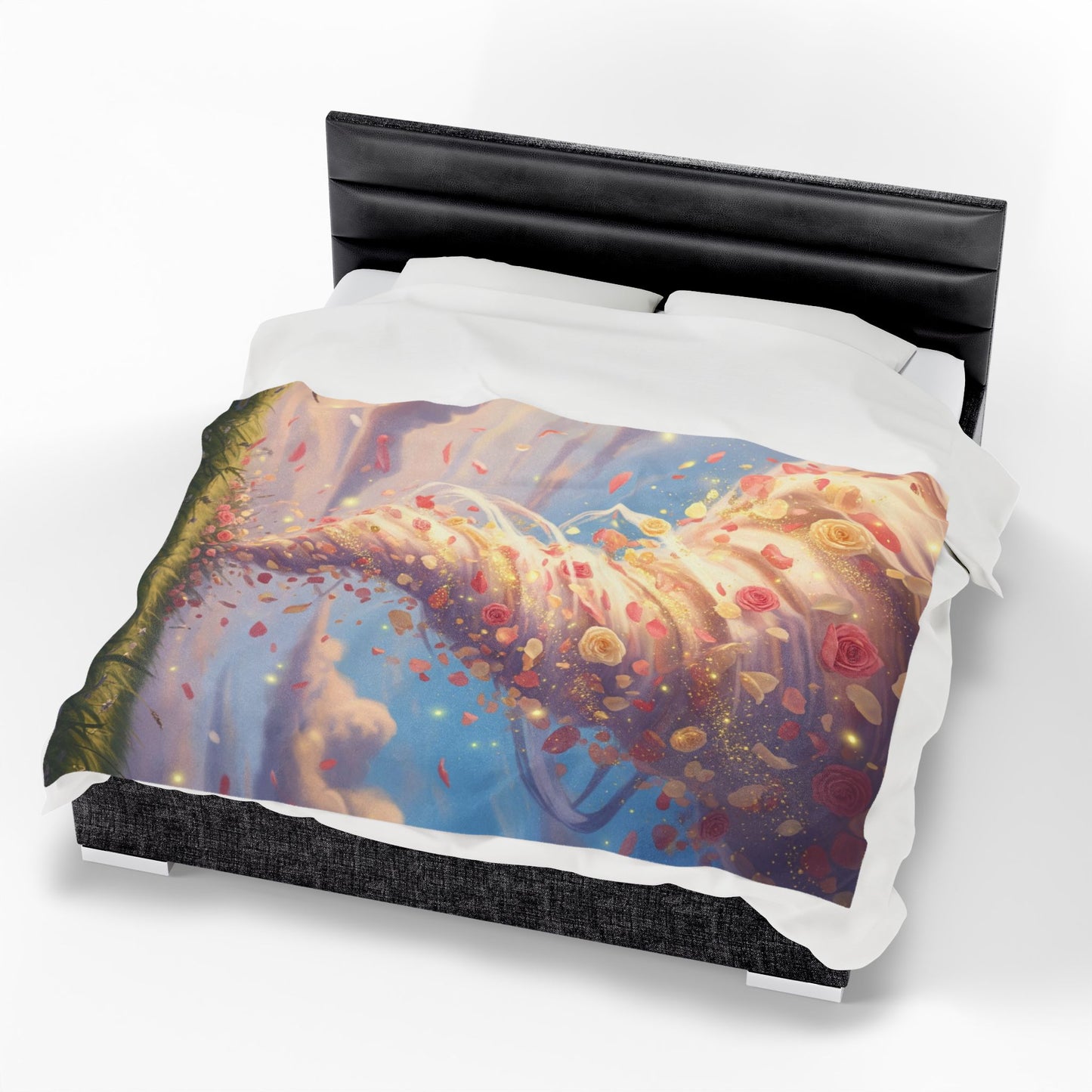 Blanket Throw Rose Tornado Plush