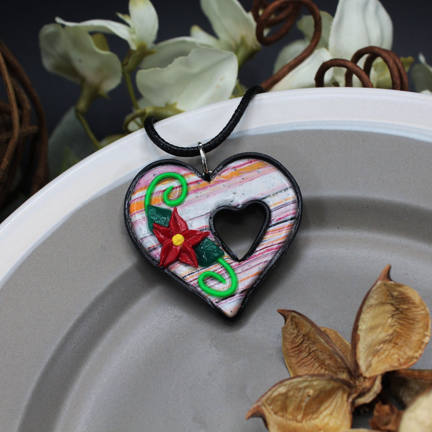 Whimsical Heart Charm