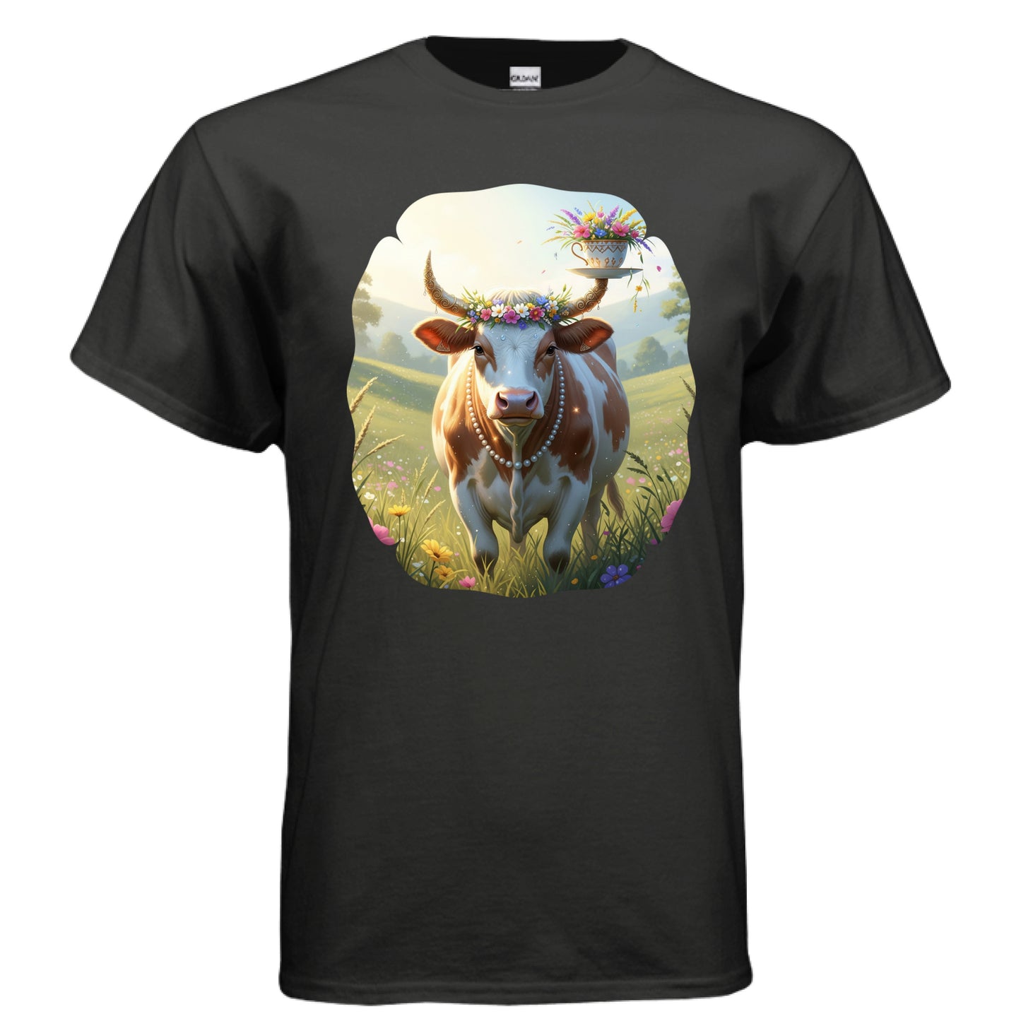 Graphic Tee T Shirt Cow - Shop Door 34